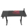 Mebel gamingowy Ultradesk LEVEL V2 (Czarno-Czerwone) (elektryczna regulacja)